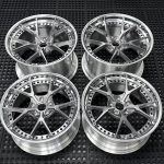 DC5 BRUSHED GREY POLISHED LIP BLACK HARDWARE DC5 BRUSHED GREY POLISHED LIP BLACK HARDWARE