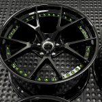 DC5 GLOSS BLAK LIP AND CENTER GREEN HARDWARE DC5 GLOSS BLAK LIP AND CENTER GREEN HARDWARE