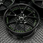 DC5 GLOSS BLAK LIP AND CENTER GREEN HARDWARE DC5 GLOSS BLAK LIP AND CENTER GREEN HARDWARE